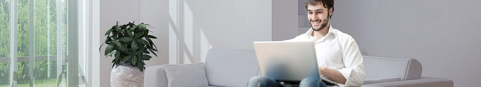 Man with laptop